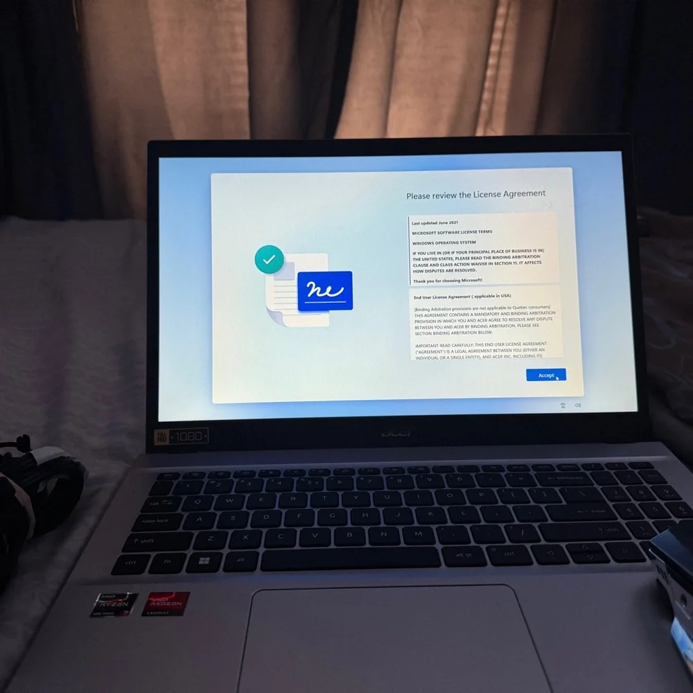 Gaming acer laptop Ryzen 7